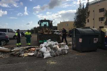Telde duplica los servicios de limpieza y desinfección en el casco y barrios (Foto TA)